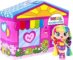 Decora Girlz Bebeği ve Sticker Store Oyun Seti