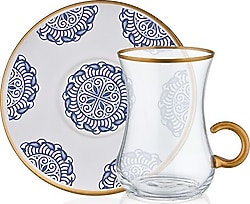 Decorium Carousel 12 Parça 6 Kişilik Kulplu Çay Seti
