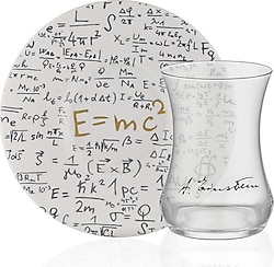Decorium İconic Einstein 4 Parça 2 Kişilik Cam Çay Seti