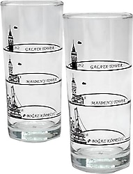 Decorium İstanbul Bosphorus 4'lü Cam Rakı Bardağı