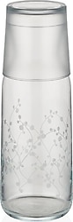 Decorium Sakura 1200 ml Bardaklı Cam Başucu Sürahisi