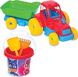 Dede 03511 Pj Masks Traktör Plaj Set