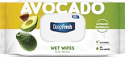Deep Fresh Doğal Özler Avokado 120 Yaprak Islak Mendil