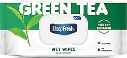 Deep Fresh Doğal Özler Yeşil Çay 120 Yaprak Islak Mendil