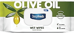 Deep Fresh Doğal Özler Zeytinyağı 120 Yaprak Islak Mendil
