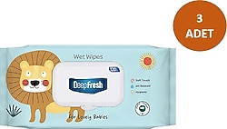 Deep Fresh Lovely Babies Aslan 120 Yaprak 3'lü Paket Islak Mendil