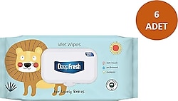 Deep Fresh Lovely Babies Aslan 120 Yaprak 6'lı Paket Islak Mendil