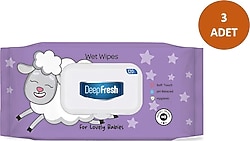 Deep Fresh Lovely Babies Kuzu 120 Yaprak 3'lü Paket Islak Mendil