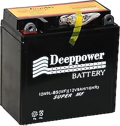 Deeppower 12N9L-BS MF 12 V 9 Ah Motosiklet Aküsü