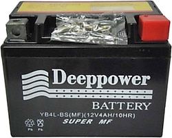 Deeppower YB4L-BS MF 12 V 4 Ah Motosiklet Aküsü