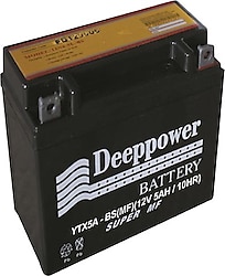 Deeppower YTX5A-BS MF 12 V 5 Ah Motosiklet Aküsü