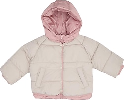 Defacto C5312A525AU Kapüşonlu Kız Bebek Şişme Mont