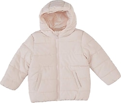 Defacto C5317A524AU-PN364 Pembe Kapüşonlu Kız Bebek Mont