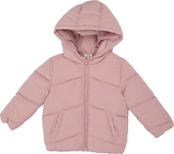 Defacto E7360A525AU-ER37 Pembe Kapüşonlu Kız Bebek Şişme Mont