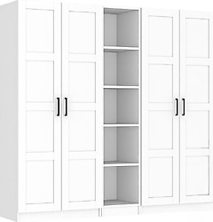 Dekorex MNT-511-B 4 Kapaklı Gardırop