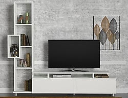Dekorister Tulip Beyaz TV Ünitesi