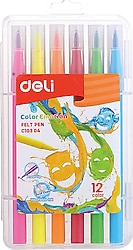 Deli Color Emotion 12 Renk Keçeli Kalem