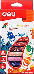 Deli Emotion 12 Renk Yağlı Pastel Boya