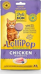 Delibon 6'lı Kedi Lolipopu