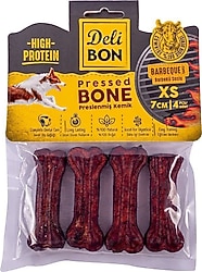 Delibon Deri Barbekü Aromalı 7 cm 4'lü Pres Kemik