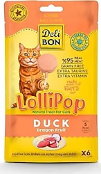 Delibon Ördekli 6'lı Kedi Lolipopu