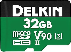 Delkin Devices Power Class 10 UHI-II U3 V90 32 GB Micro SD Kart