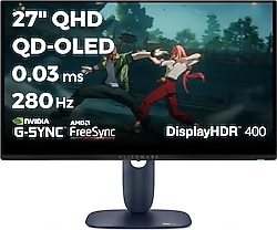 Dell Alienware AW2725D 27" 0.03 ms 2K Pivot 280 Hz OLED Oyuncu Monitörü