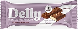 Delly Beyaz Çikolata ve Kurabiyeli 40 gr Protein Bar