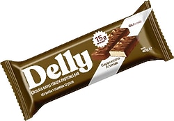 Delly Cappuccino Aromalı Çikolata Kaplı Yüksek Proteinli Bar 40 gr