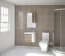 Denko Step 50 cm MDF Alize Banyo Dolabı Takımı