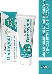 Denthymol Bitkisel 3D Beyazlık Diş Macunu 75 ml