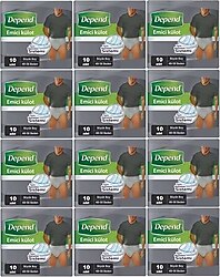 Depend Emici Külot Erkek Büyük Boy L 10'lu 12 Adet Hasta Bezi