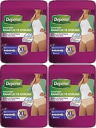 Depend Emici Külot Kadın Ekstra Büyük Boy XL 9'lu 4 Adet Hasta Bezi