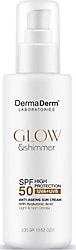 Dermaderm Glow & Shimmer Işıltılı 100 gr 50 Faktör Güneş Kremi