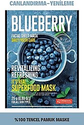 Dermal It's Real Super Gıda Maskesi Yaban Mersini 25 gr