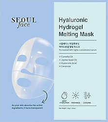 Dermal Korea Seoul Face Hyaluronic Hydrogel 34 gr Eriyen Yüz Maskesi