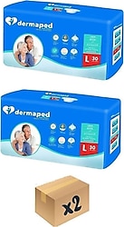 Dermaped Belbantlı Büyük Boy L 30'lu 2 Adet Hasta Bezi