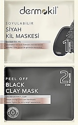 Dermokil Soyulabilir 2x7.5 ml Siyah Kil Maskesi