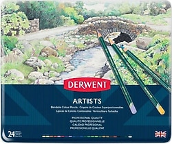 Derwent Artists Metal Kutu 24'lü Kuru Boya Kalem Seti