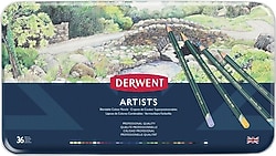 Derwent Artists Metal Kutu 36'lı Kuru Boya Kalem Seti