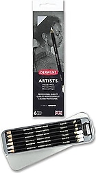 Derwent Artists Metal Kutu 6'lı Kuru Boya Kalem Seti