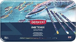 Derwent Inktense Aquarell Metal Kutu 72'li Sulu Boya Kalemi