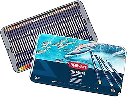 Derwent Inktense Aquarell Metal Kutu 36'lı Sulu Boya Kalemi