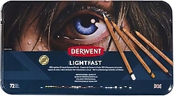 Derwent Lightfast Metal Kutu 72'li Kuru Boya Kalem Seti