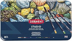 Derwent Studio Metal Kutu 36'lı Kuru Boya Kalemi