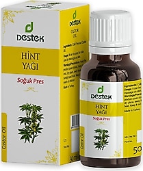 Destek Hint Yağı Soğuk Pres 50 ml