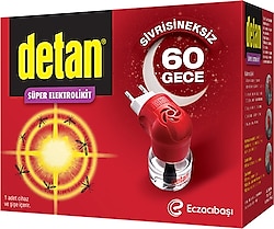 Detan Süper Elektrolikit Cihaz + Yedek 60 Gece