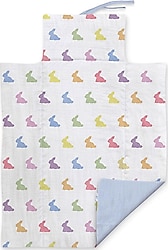 Deux Lapins Rainbow Lapin Müslin Bebek Alt Açma Matı