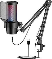 Dexim SM8 USB RGB Kablolu Mikrofon