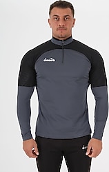 Diadora Premium Antrasit Erkek Eşofmanı Üstü
